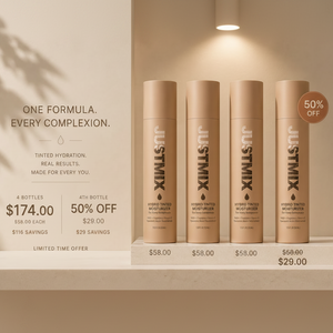 JUSTMIX Hybrid Tinted Moisturizer | 1.75 oz (30ml), Perfect for Travel